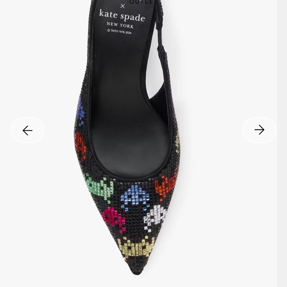 Kate Spade Multicolor Sequin Slingback Heels Size 5 - Picture 12 of 15